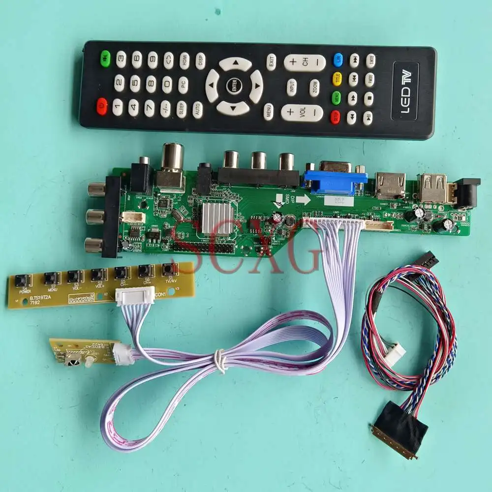 

Fit LTN121AT11-801 LCD Control Driver Board Kit Monitor Digital Signal DVB LVDS 40 Pin VGA AV USB HDMI-Compatible 12.1" 1280 800