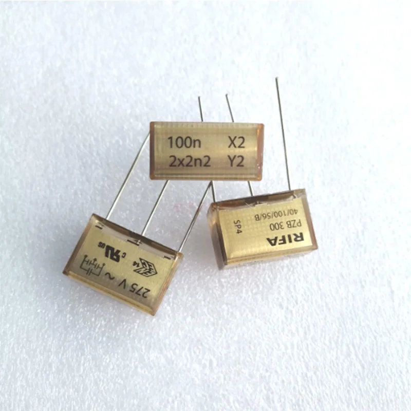 Фото 1 шт. Оригинальный защитный конденсатор RIFA PZB300 275В 100нФ 150нФ 2x2нФ 2x3нФ 2x4нФ металлизированный бумажный пленочный конденсатор №1