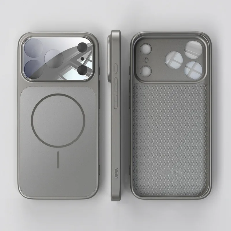 Фото Роскошный чехол из матового наностекла для беспроводной зарядки MagSafe для iPhone 11 12 13 14 15 16 Pro Max 17 Air с магнитной крышкой №4