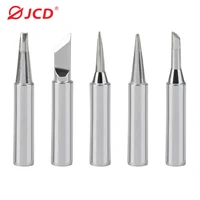 5pcslot soldering iron tips pure copper iron tip 900m lead free solder tips electric soldering iron copper head welding tools