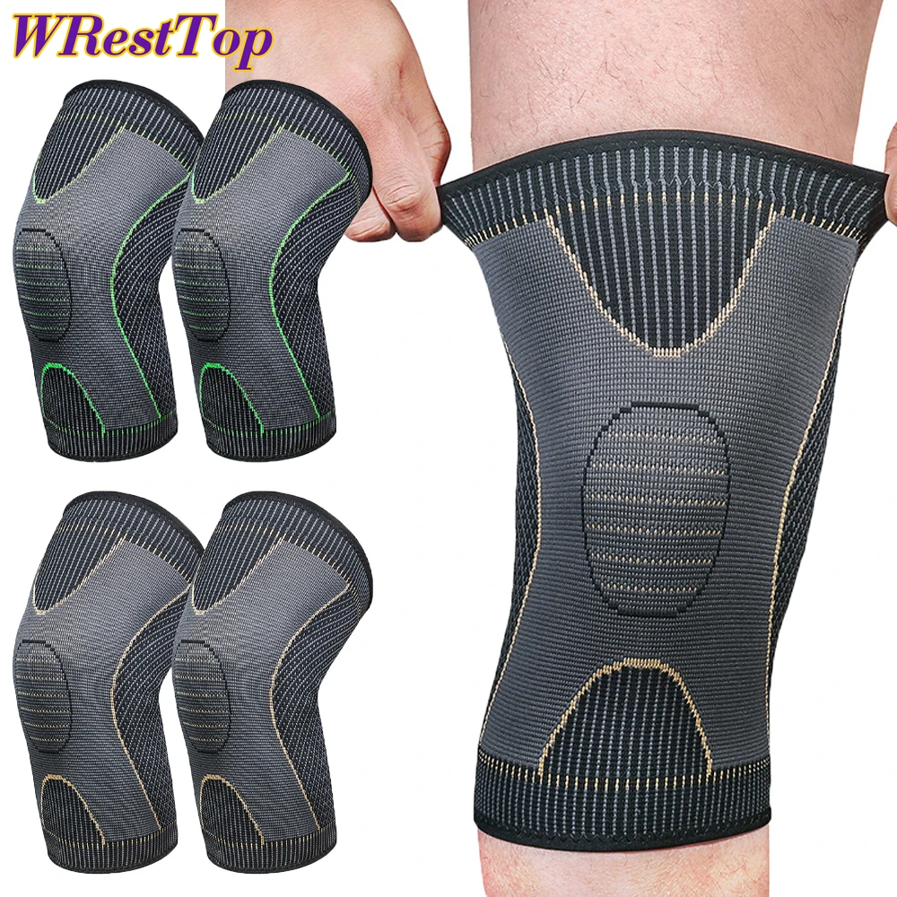 

1Pair Knee Brace Pads Elastic Nylon Compression Sleeve Support for Men Women Running Workout Gym Hiking Basketball Volleyball