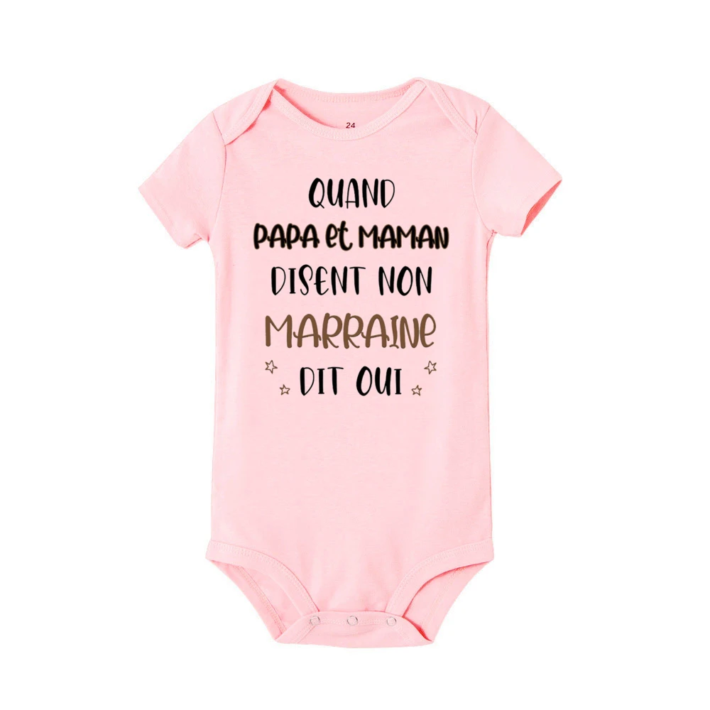 Если мой папа и мама, Say No Godmother Say Yes, детское боди с принтом, забавный комбинезон с короткими рукавами для новорожденных, одежда для маленьких мальчиков и девочек (art.: 3920bf11cf8a9) - 3920bf11cf8a9