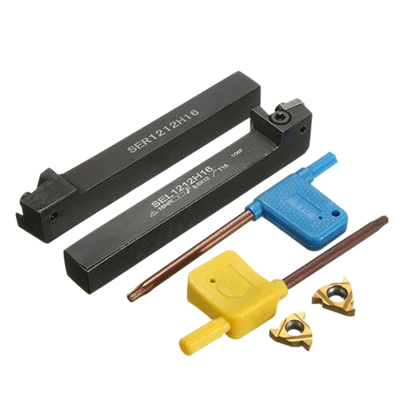 SEL1212H16 + SER1212H16 Держатель токарного инструмента для нарезания резьбы с 16 вставками