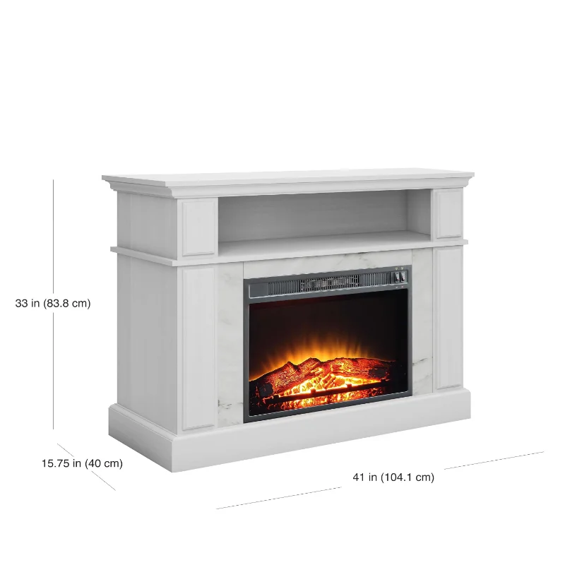 

Mainstays Loring Media Fireplace for TVs up to 48", White