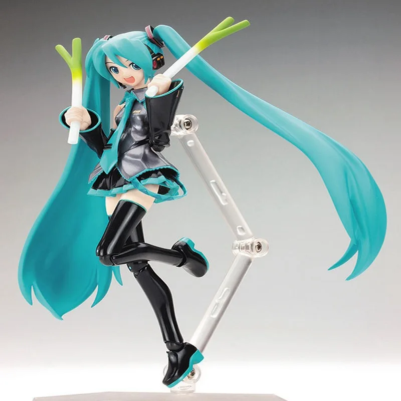 

New 15cm Hatsune Miku Anime Figure Figma 014 Standing Posture Manga Statue Pvc Action Figure Collectible Model Toys Doll Decor