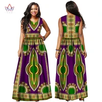 women african clothing bazin riche dress casual summer sleeveless maxi dress print dashiki dress for women plus size 6xl wy1876