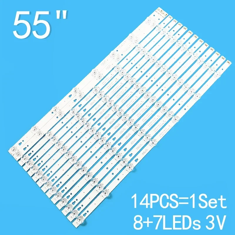 Новый 14 шт./лот для 55-дюймового ЖК-телевизора LED55D08B-ZC14CG-02 LED55D07A-ZC14CG-02 30355008225 30355007206 LED