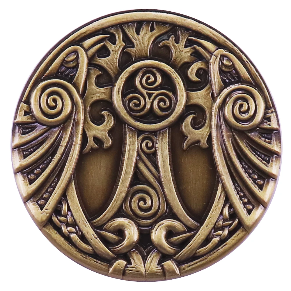 Древо жизни Triskelion шаманские вороны Одина Викинги кельтские эмалированные
