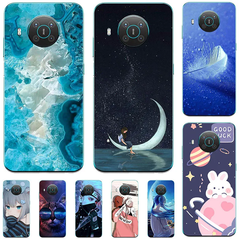 Новый милый мультяшный чехол для Nokia X10 TA-1350 TA-1332 Nokia X20 TA-1341 TA-1344 6,67, чехол с узором, Ультратонкий силиконовый чехол