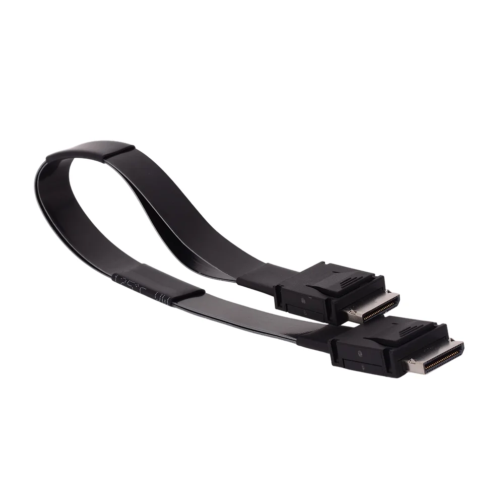 ADT-Link PCI-E 4.0 X4 SFF-8611 Мужской удлинительный кабель FFC Oculink 64 Гбитс для внешней графической док-станции, видеокарты, сервера ПК OCuLink (art.: 3920d34b4befc) - 3920d34b4befc