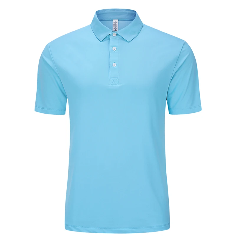 

Golf Men Tshirts Turn Down Collar Breathable Ice Silk Fitness Jerseys Track And Field Causal Short Sleeve Training Polo Shirts