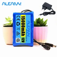 new portable super 12v15000mah battery rechargeable lithium ion battery pack capacity dc 12 6v 15ah cctv cam monitor charger