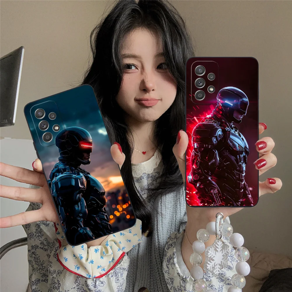 Чехол для мобильного телефона Robocop Samsung Galaxy A91 73 71 70 54 53 52 34 24 23 21 S 5G черный чехол