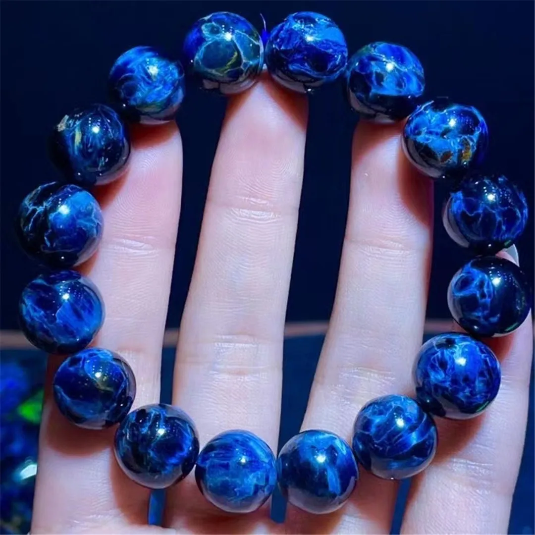 

Браслет из натурального голубого камня, 13 мм