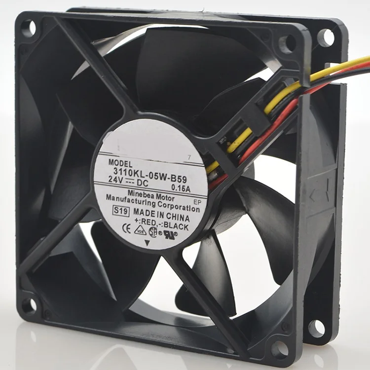 

New original 3110KL-05W-B59 8cm 8025 24V 0.15A 3-wire inverter fan