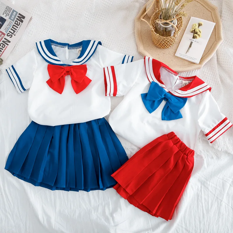 От 3 до 8 лет для мальчиков и девочек сейлор мун костюмы косплея костюм моряка