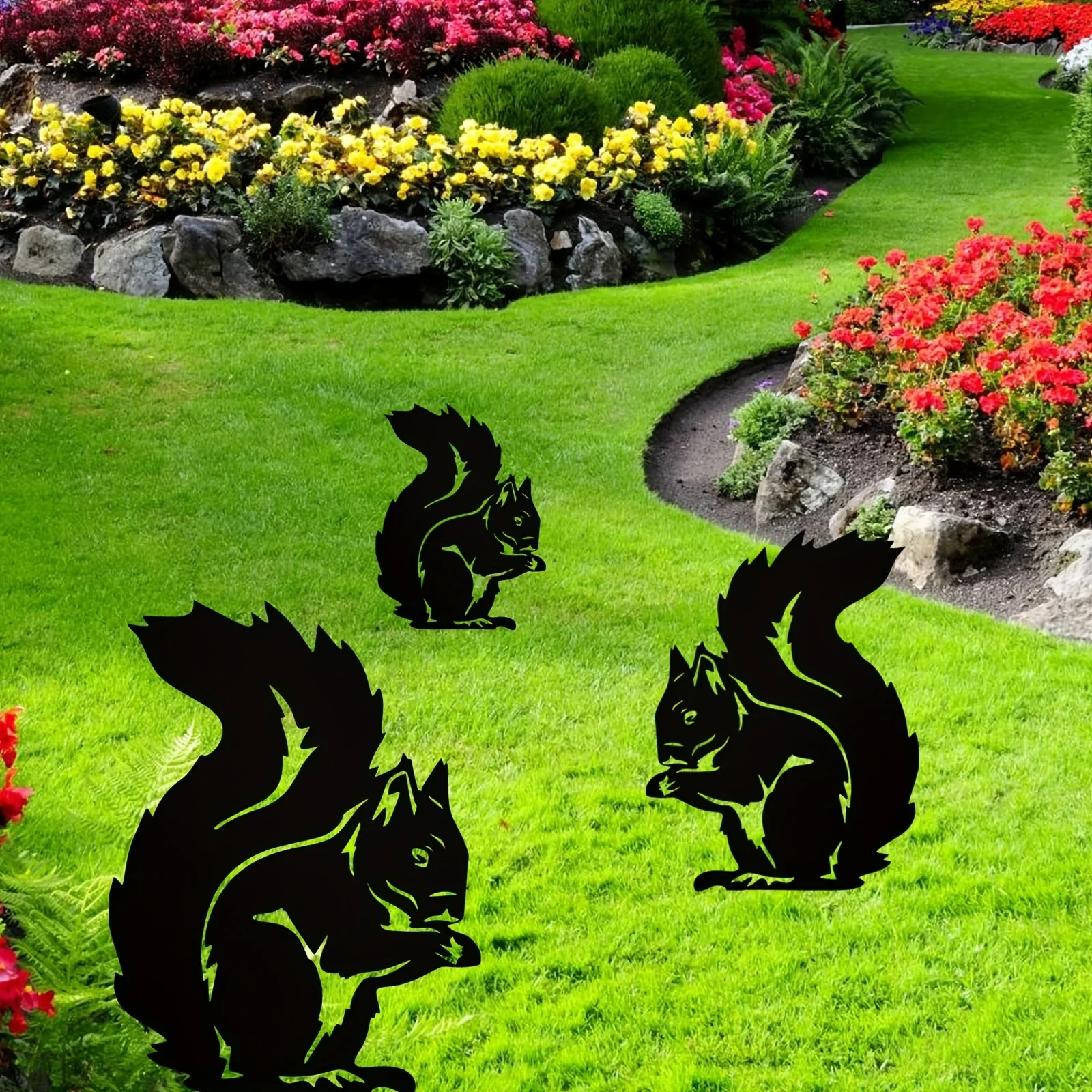 Декоративный Металлический Садовый Кол - Дизайн Белого Кролика С Художественным