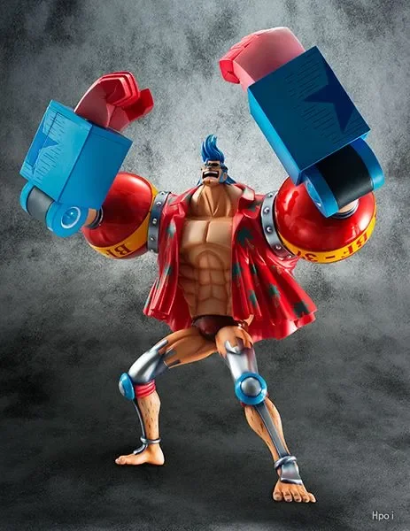 Фото В наличии: Оригинальная статуэтка Megahouse Portrait.Of.Pirates SA-MAXIMUM Armored Franky, коллекционная фигурка, украшение, подарок для мальчика. №4