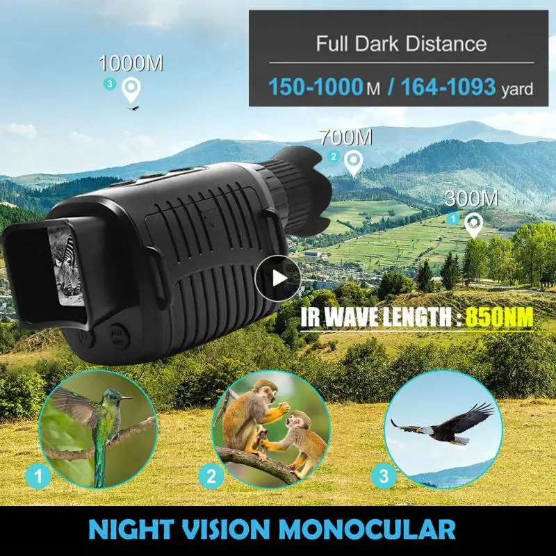 

Monocular Camera Clear At Night Clear Color 1080p Infrared Night Use Monocular Camera Nigit-sion Goggles Full Function