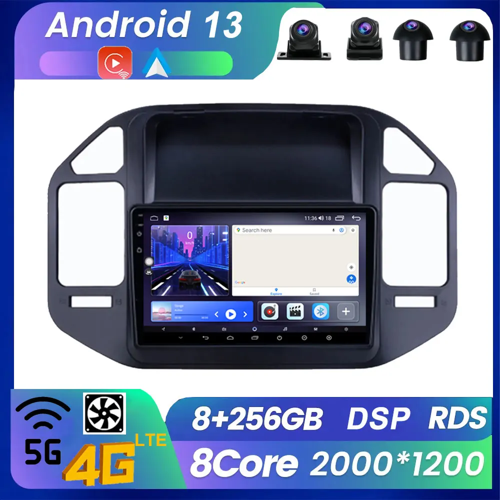 

Android 13 9 Inch Car ScreenFor Mitsubishi Pajero 3 V70 V60 1999 - 2006 Multimedia Video Player Navigation Stereo 4G LTE
