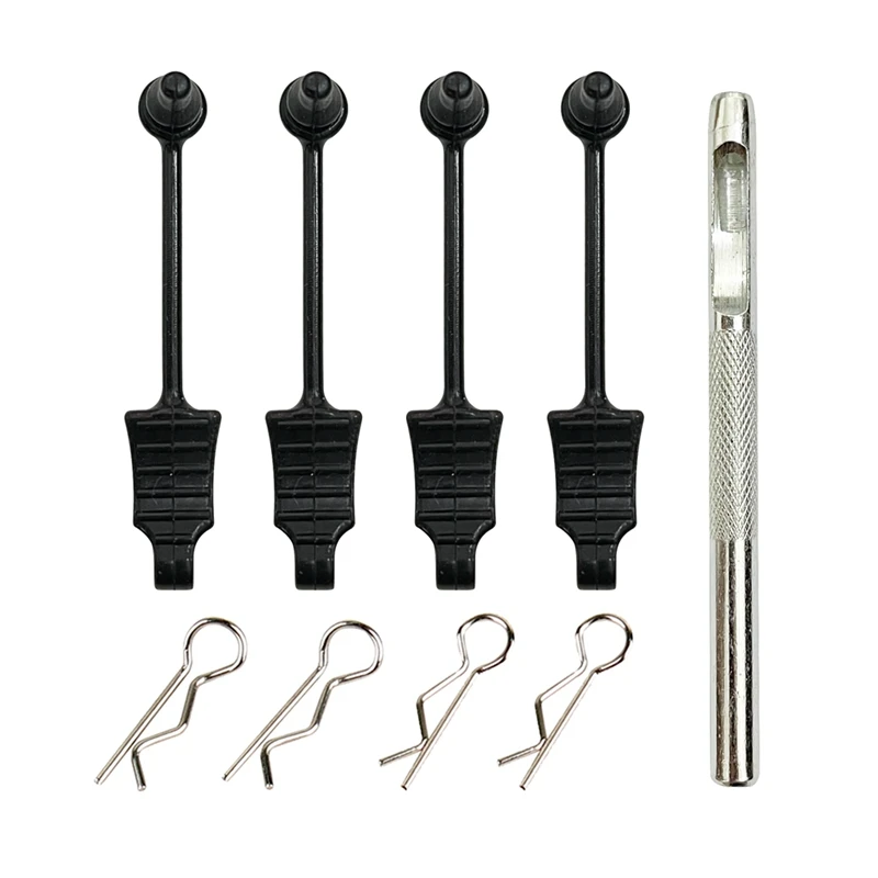 Резиновый фиксатор для кузова, фиксирующий замок с отверстием для корпуса, набор для открывания кузова для Wltoys MJX HAIBOXING 1/12 1/14, Радиоуправляемый автомобиль