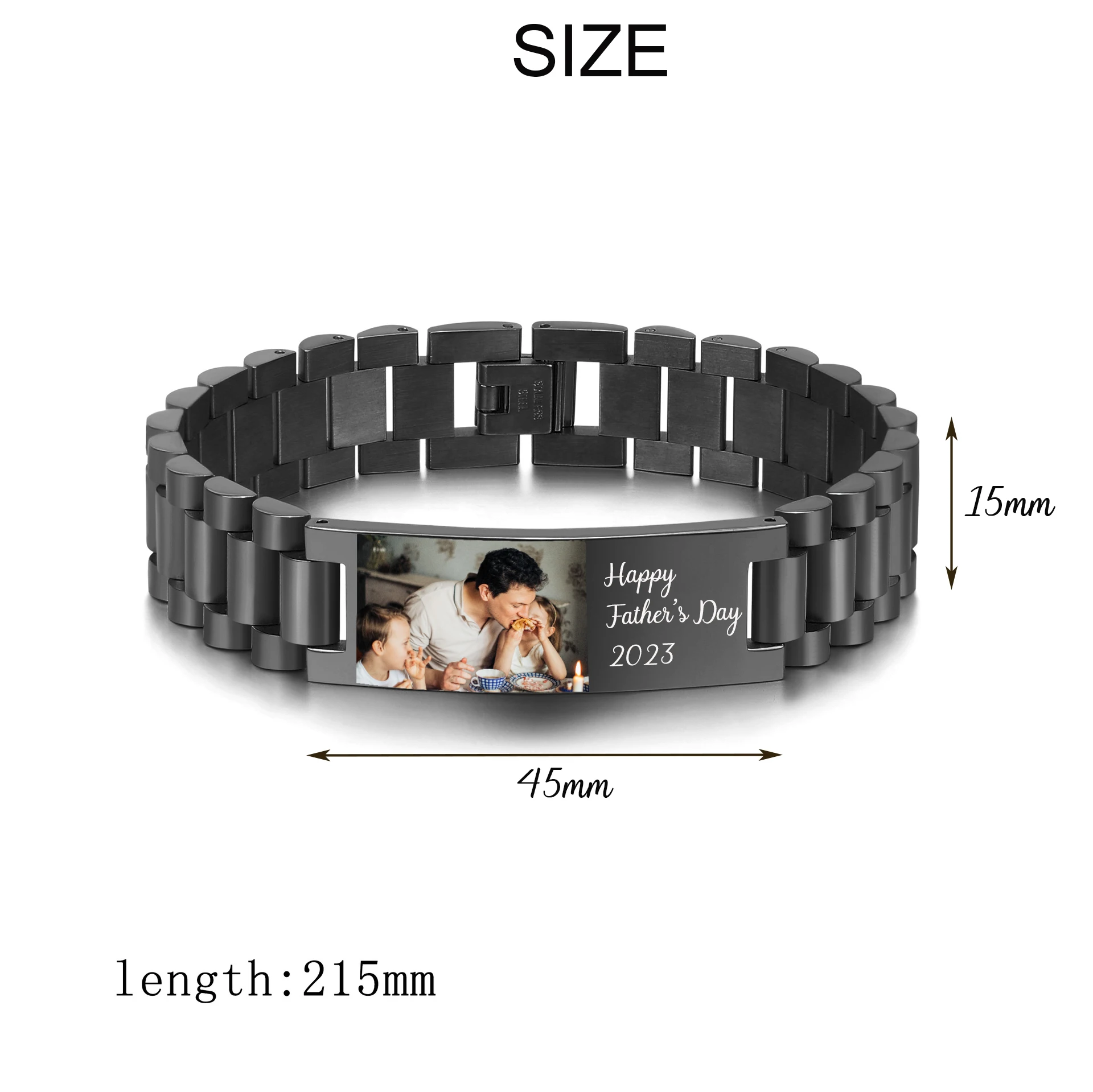 Picture Bracelet Personalized Photo Custom Bracelets For Men Personalized Gifts For Him Her, Customized Picture, Name & Text Eng