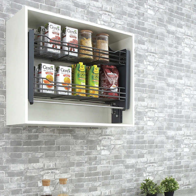 

Kitchen accessories cabinet wire storage lift basket