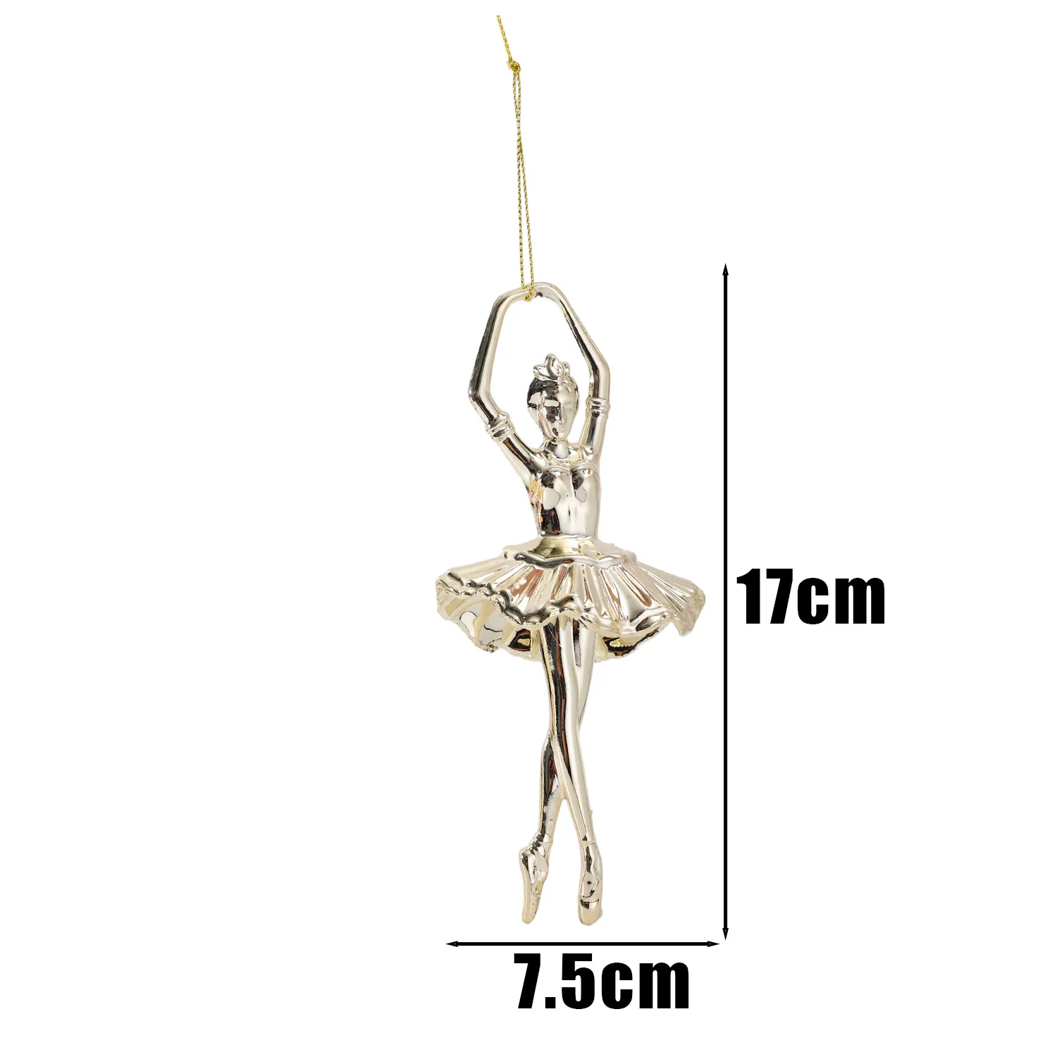 

Рождественские подвески из пластика золотого цвета