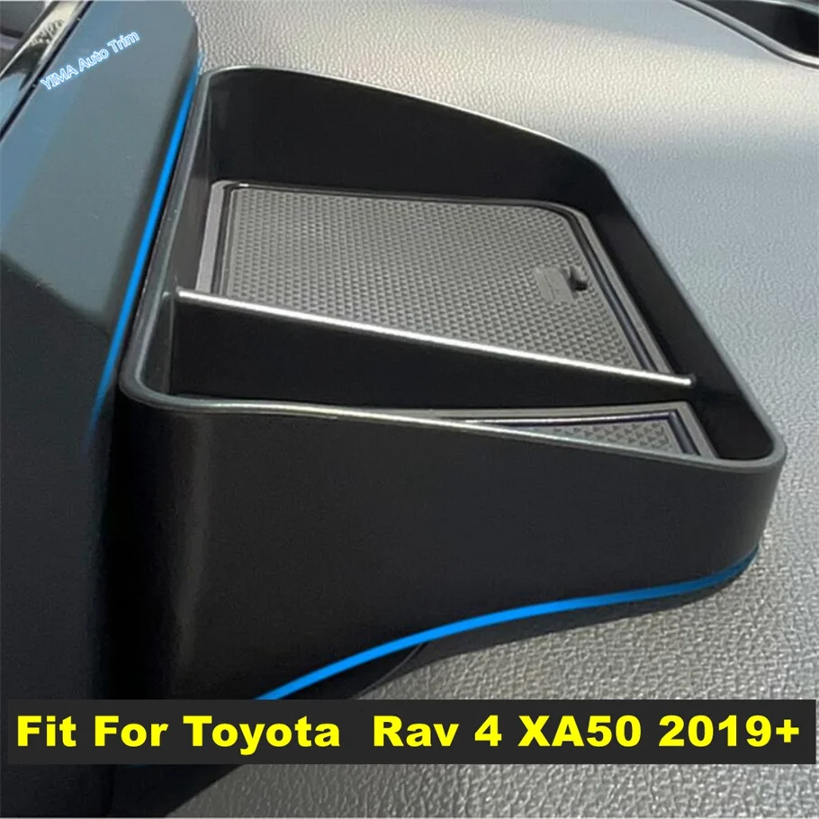 

Dashboard Instrument Container Storage Box Organizer Fit For Toyota Rav4 Rav 4 XA50 2019 - 2023 Black Style Interior Accessories
