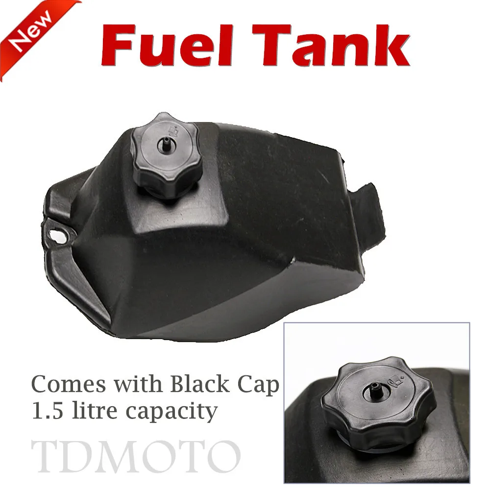 

TDPRO New Motorcycle Black Gas Fuel Petrol Tank+Cap For 43cc 47cc 49cc Mini Kids PIT Pocket Quad Dirt Bike ATV 4 Wheelers Buggy