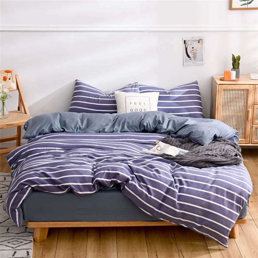 Постельное белье в японском стиле хлопковый пододеяльник чехол для подушки