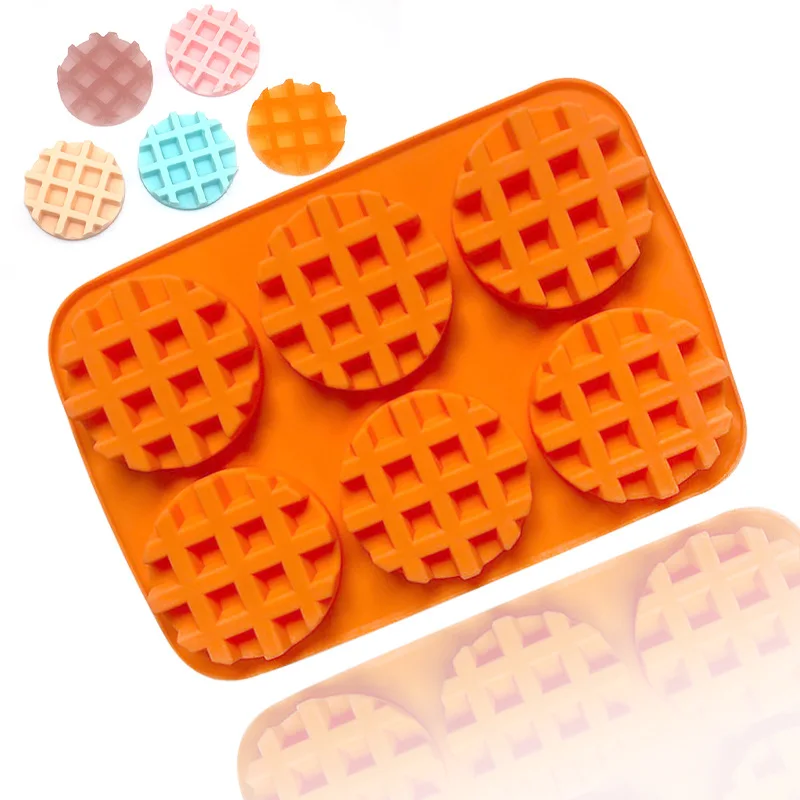 

Silicone Chocolate Waffle Molds 6 Holes Half Round Silicone Mold for Chocolate Cake Craft Soap Making Gold Foil Candy Wrappers