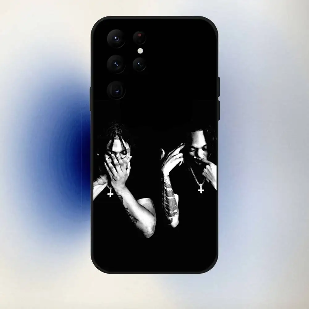 Фото Чехол для телефона Rapper H-Homixide Gang для Samsung S10, S21, FE, S21, S26, S25, S24, S23, Ultra, S9, S22, Plus, черный, противоударный, силиконовый, мягкий №5