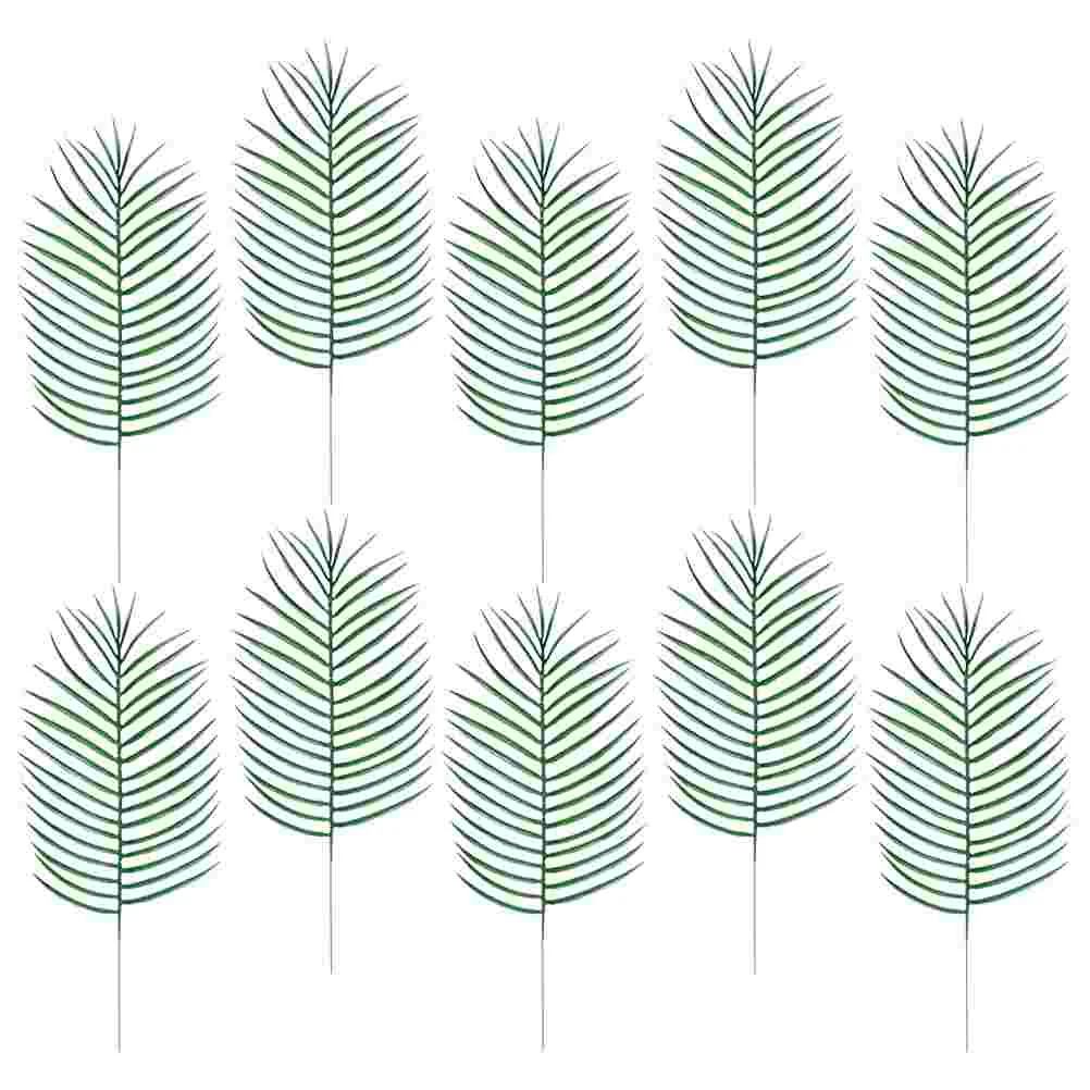 

10 Pcs Wedding Ceremony Decorations Artificial Leaves Adorn Party Decor Simulated Leaves Simulation Leaves False Leaves