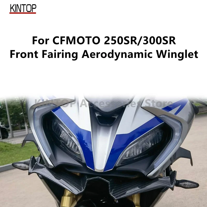 

For CFMOTO 250SR/300SR Motorcycle Front Fairing Aerodynamic Winglet Lower Cover Protection Guard Fixed Wind Wing
