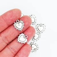 1020pcs fashion hearts charms for pendants necklaces earrings love charms pendants diy jewelry making accessories 1415mm