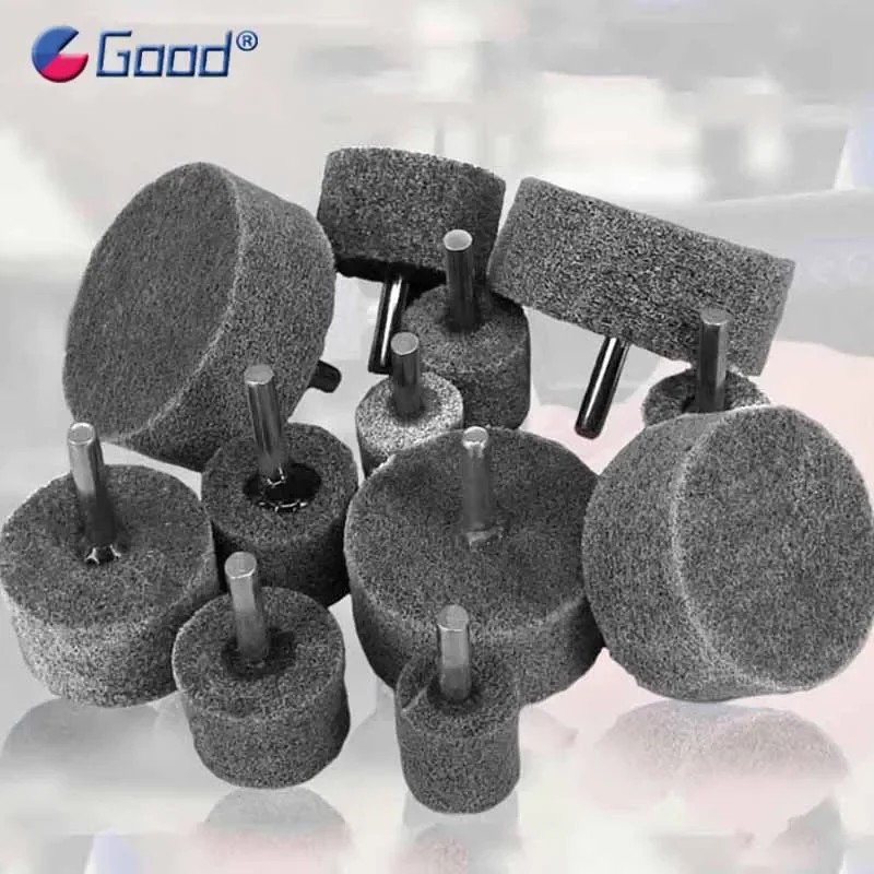 Полировальный круг из нейлонового волокна, абразивные инструменты, цилиндрическая Шлифовальная головка, 6 мм хвостовик для шлифовальной машины, полированный металл, диаметр 20/25/30/40/50 мм