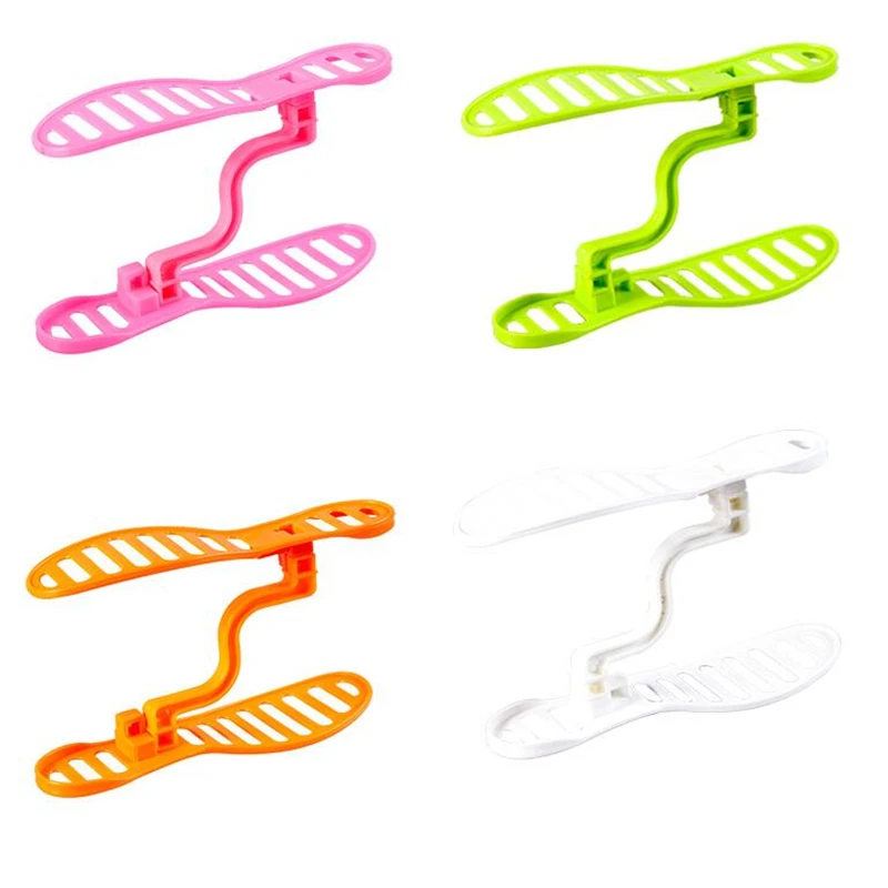 

New Fashion Creative Double Integral Plastic Removable Shoe Rack Three-dimensional Storage Shoe Rack