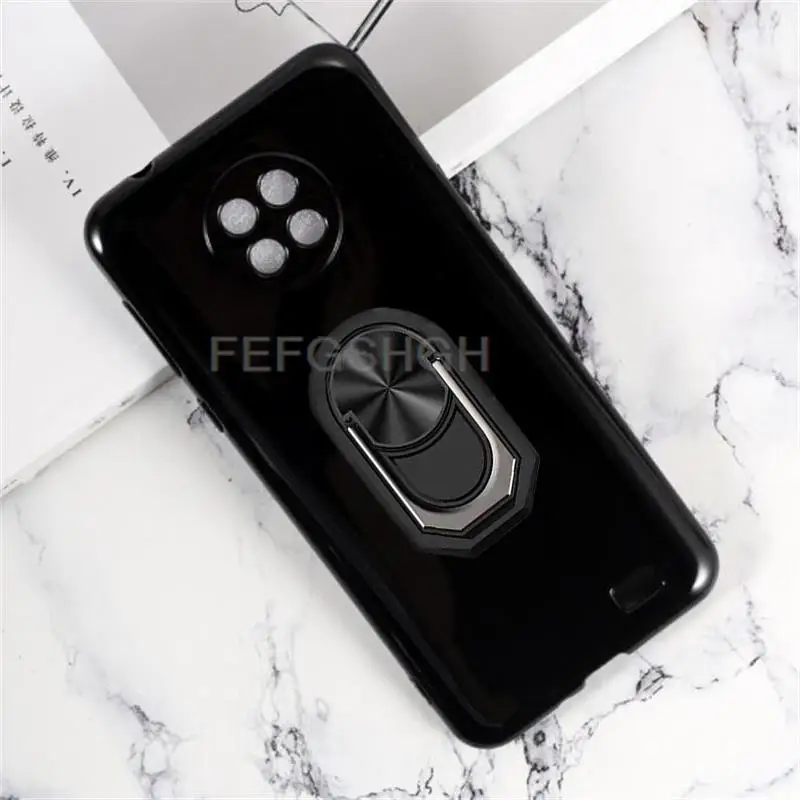 Мягкий силиконовый чехол из ТПУ с кольцом на палец для Oukitel C19 Pro, чехол для телефона OukitelC19 C19Pro