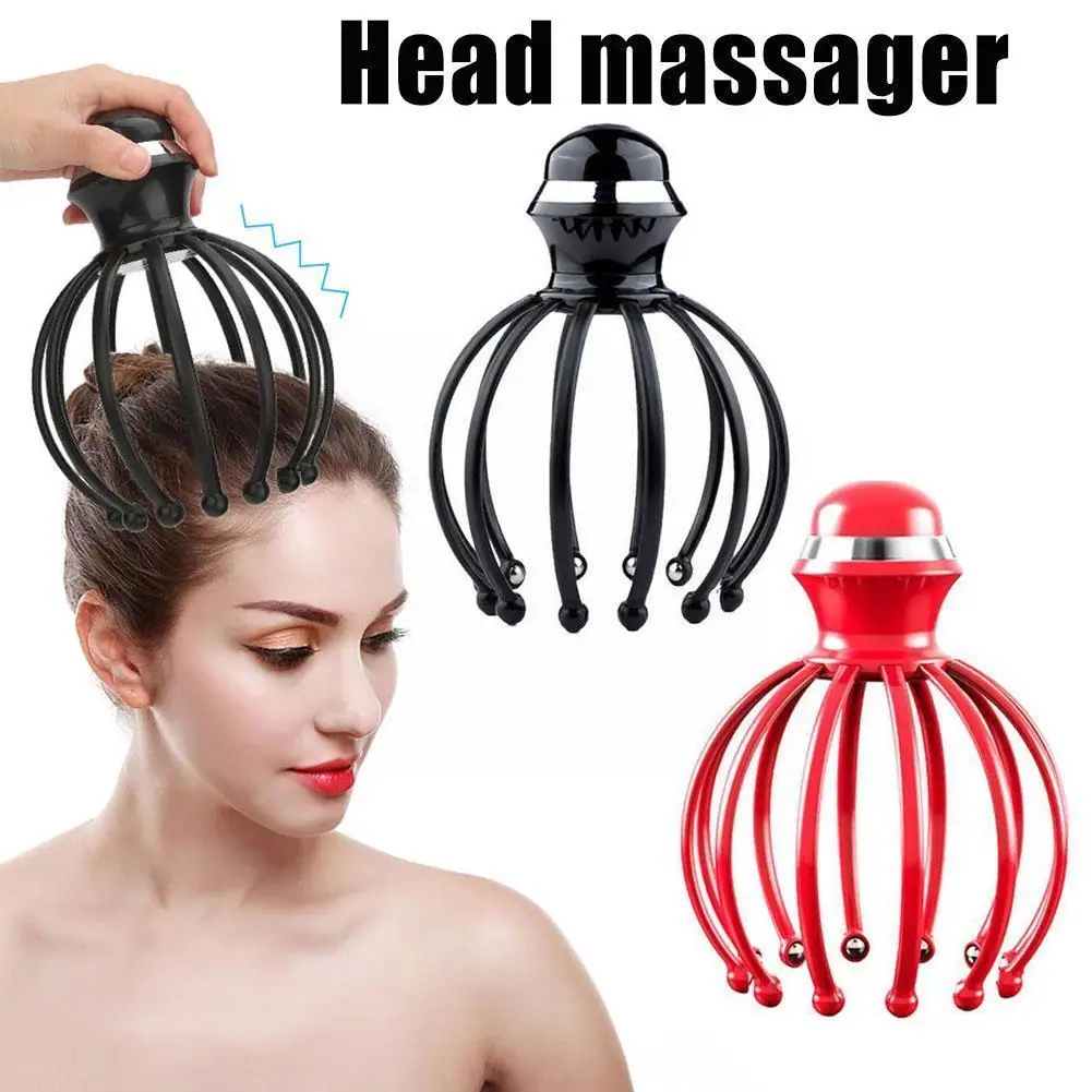 

12-Claw Electric Head Massager Octopus Claw Scalp Massager Acupuncture Relaxation Fatigue Massage Head Relax Relieve Device Q4Y7