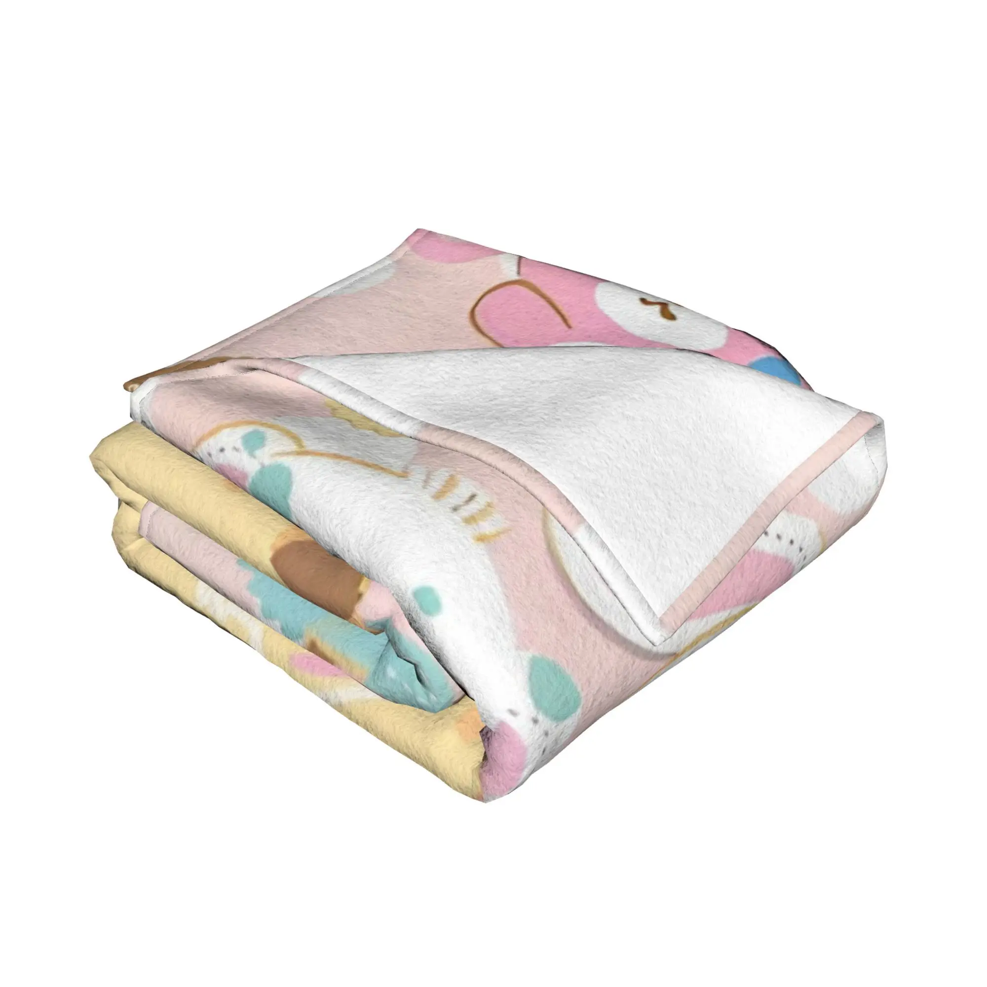 Милые одеяла сахарный кролик Sanrio флис удивительное мягкое покрывало для