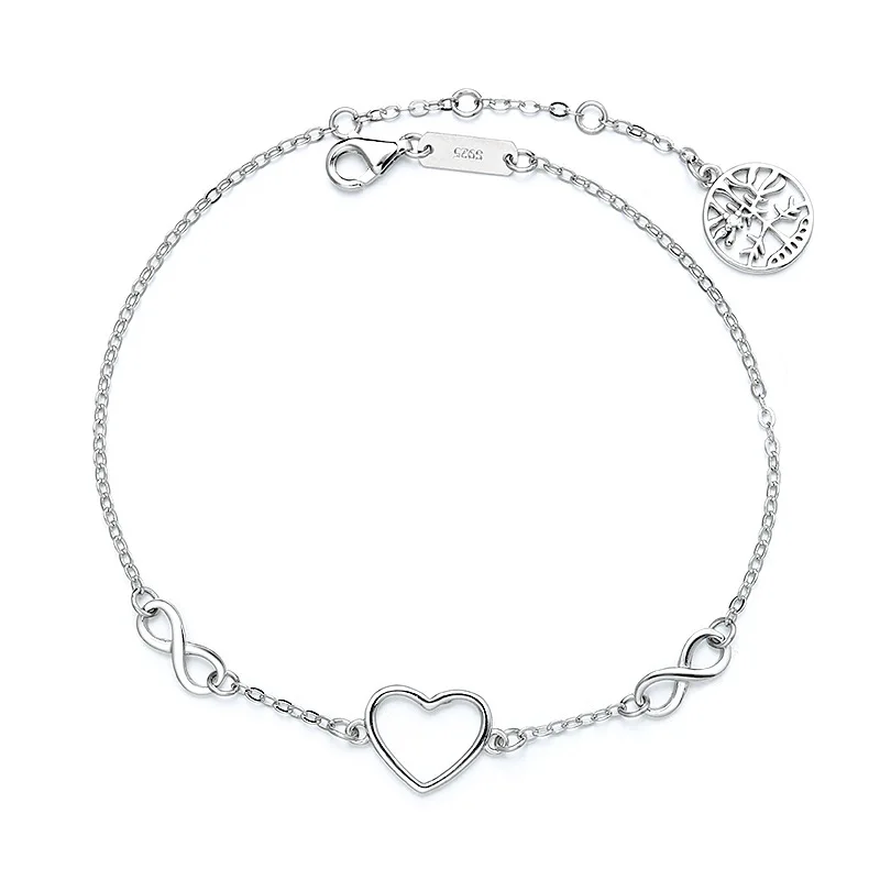 Женский браслет Бесконечная любовь из серебра 925 пробы