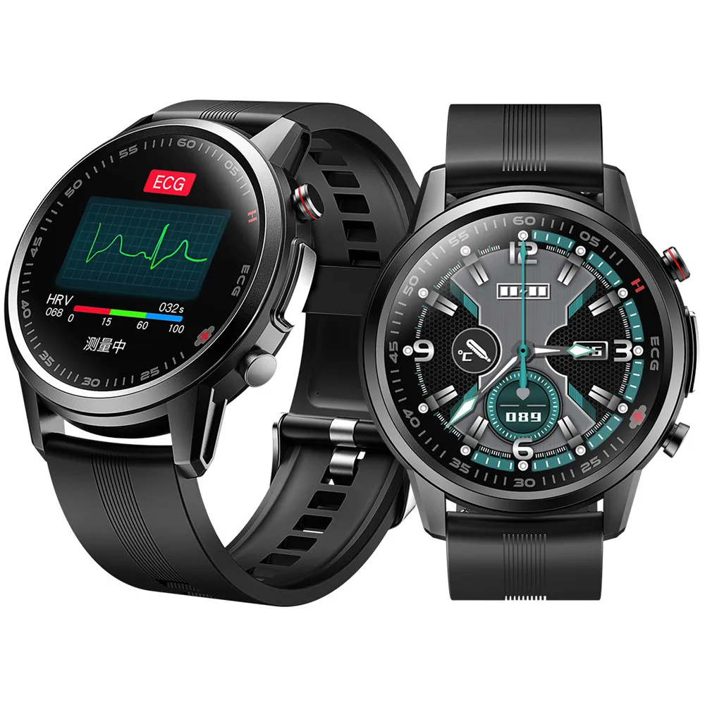 

Bakeey F800 1.3 inch Touch Screen ECG Measurement Body Temperature Heart Rate Blood Pressure Oxygen Monitor IP67 Smart Watch