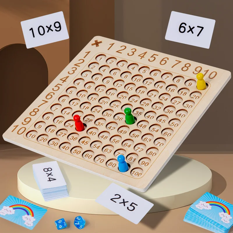 

Multiplication Wooden Board Game Kids Learning Educational Toys 99 Multiplication Table Math Arithmetic Teaching Aid