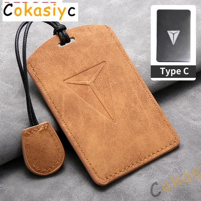 For Changan Deepal SL03 2022 Card Keyless Buckle Shell Full Package Keychain Accessories Car NFC Key Case Cover Holder Keyrings