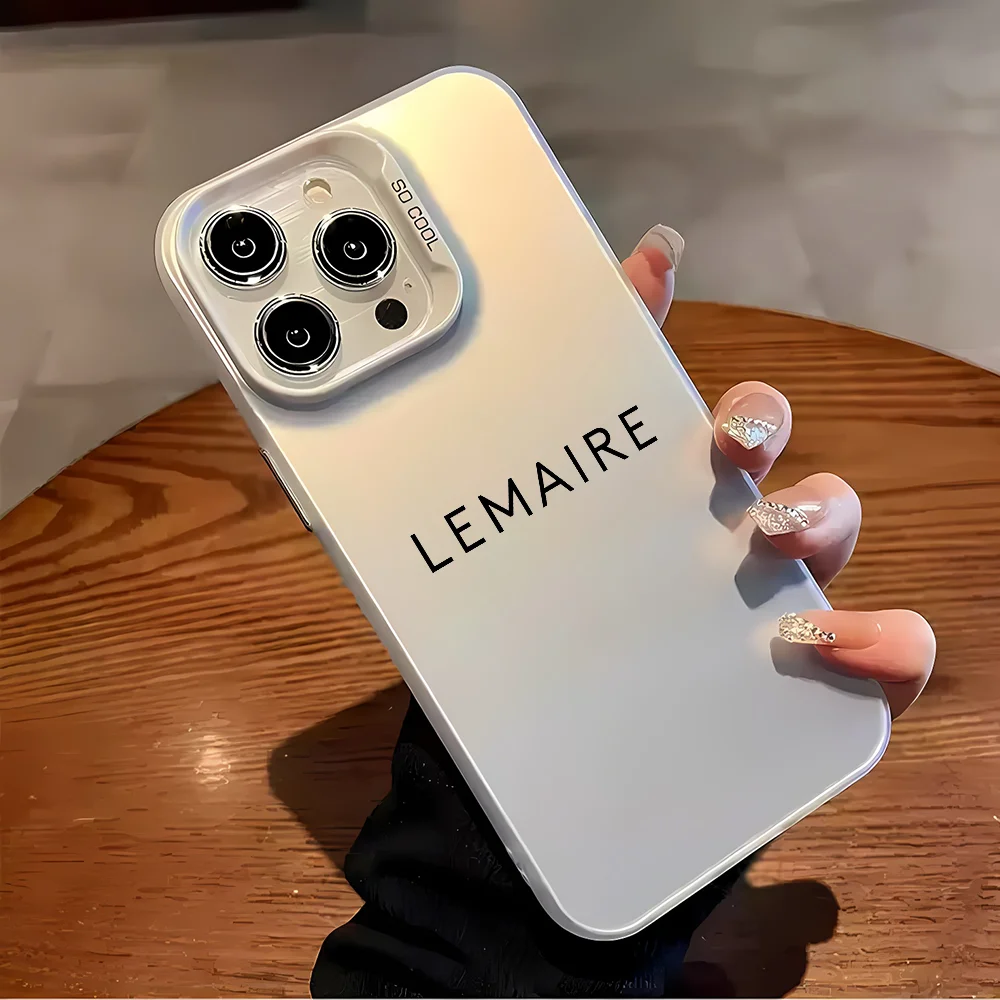L-Lemaire-E Чехол для телефона чехол iPhone 16 15 14 Plus 13 12 11 Pro Max X Xs XR 8 7 матовый цветной