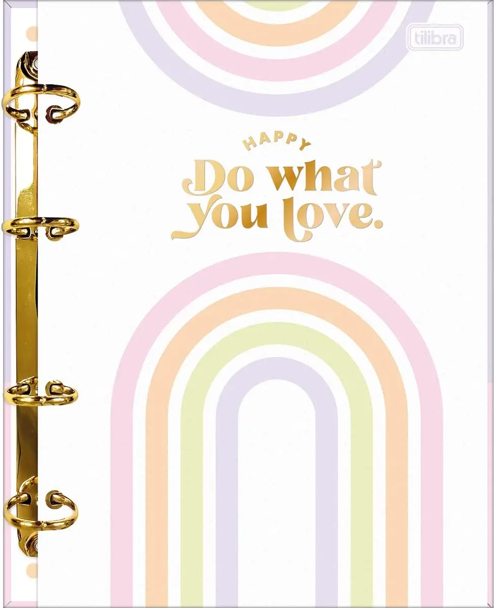 

Caderno Argolado Cartonado Colegial Happy 160 Folhas - 332518
