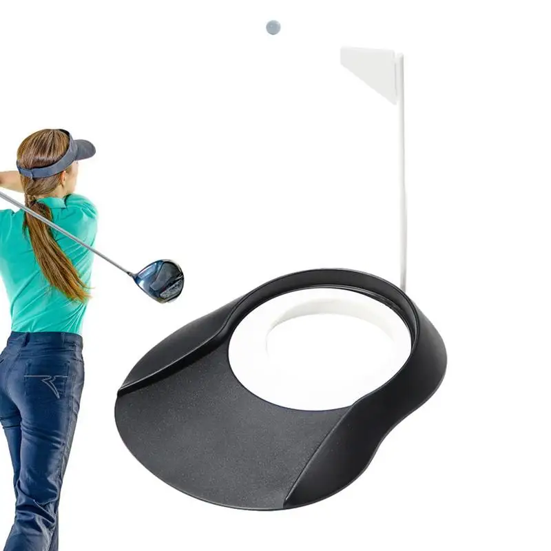 

Golf Hole All-Direction Regulation Practice Cups With Flag Putt Training Hole Practice Training Aids For Indoor Outdoor Men