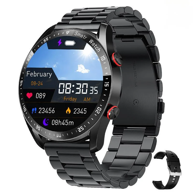 

HW20 Smart Watch Bluetooth Call SmartWatch Ecg+ppg Business Stainless Steel Strap Waterproof Watches Offical Store Free Shipping