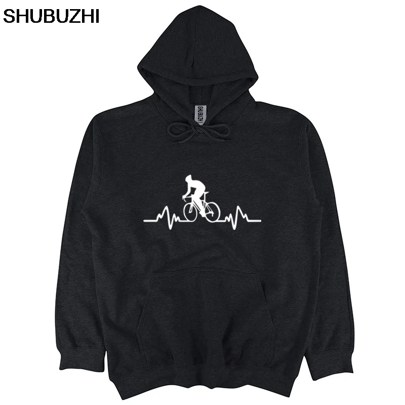 

Cyclings Biker Cyclist Heart Beat Pulse hoodie Biker Jersey Funny Gift Birthday men brand hoodies male sweatshirt bigger sbz159